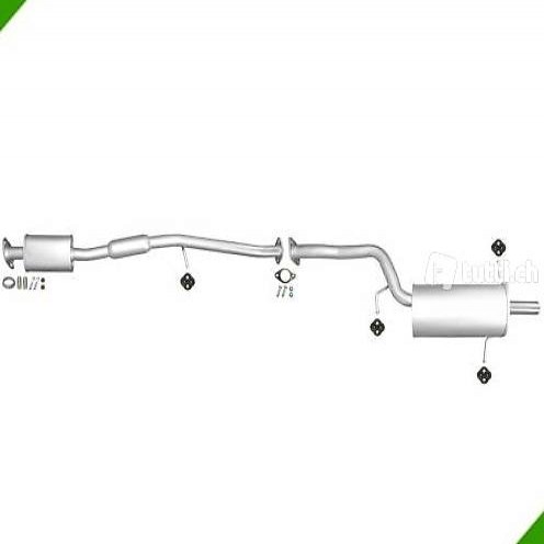 Auspuff SUBARU FORESTER 2.0