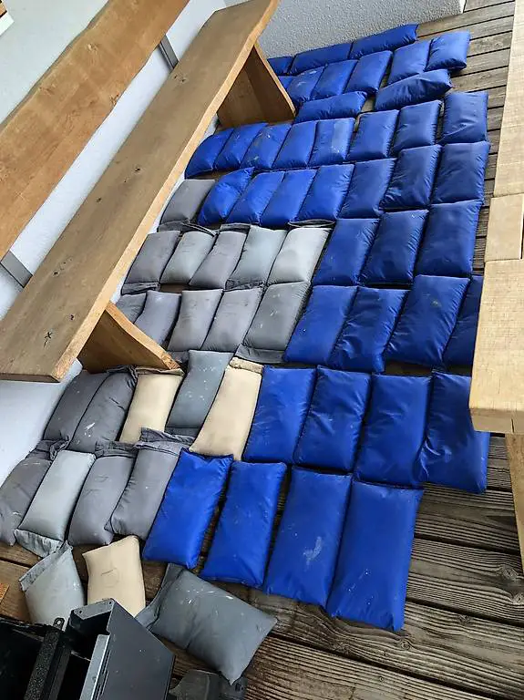 Gewichtsäcke Parkettleger