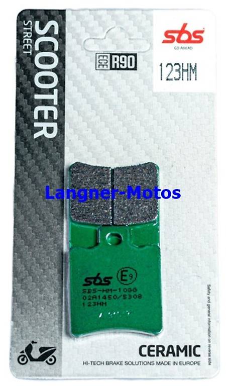 bremsbelag sbs 123 hm aprilia sr 50, generic trigger sm 50