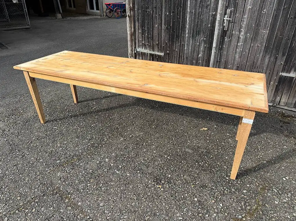 Bauerntisch Tanne 250 x 80 cm H: 76 cm Wirtshaus Tisch Nr. 1