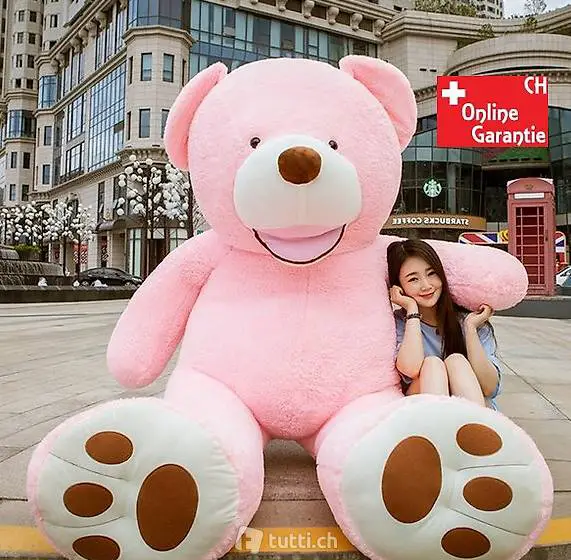 Teddy Teddybär Plüsch Bär Kuschelbär Plüschtier XXL Pink 2m