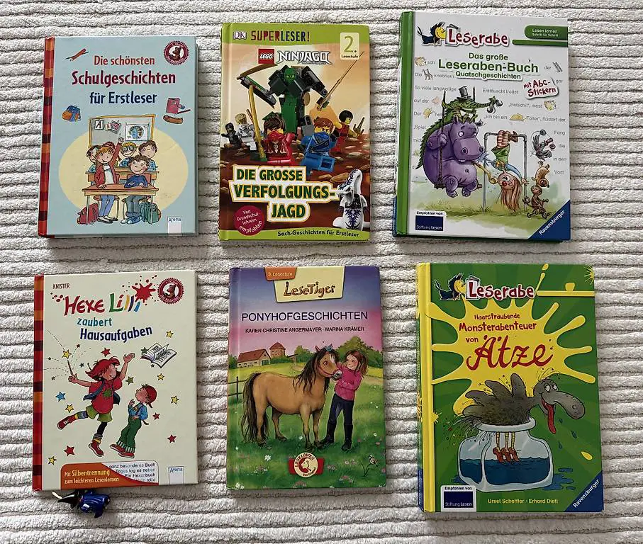 9 Kinderbücher, Lesestufe 1. und 2.