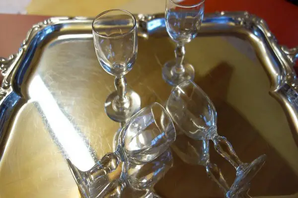 Glas, Schnapsglas, antik, altes Glas