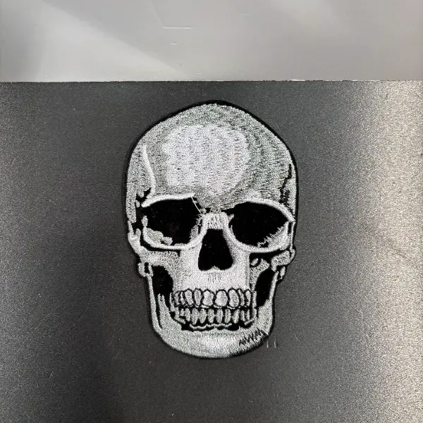 xxl stoff patch aufnäher abzeichen totenkopf schädel defense