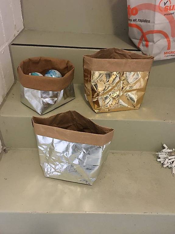 dekorative Beutel Körbe