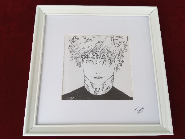 Handgemalte Zeichnung