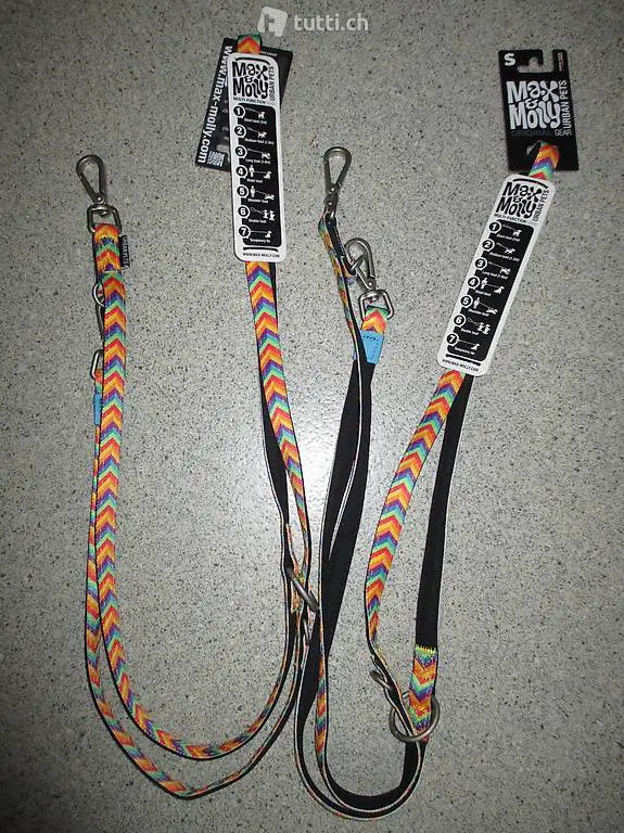 Max&Molly Leine Gr.S 200/1,5cm bis 22Kg Fabrikneu