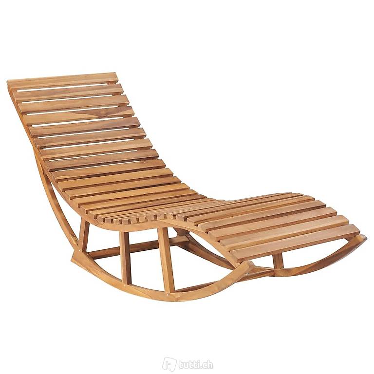  Schaukelliege Teak Massivholz