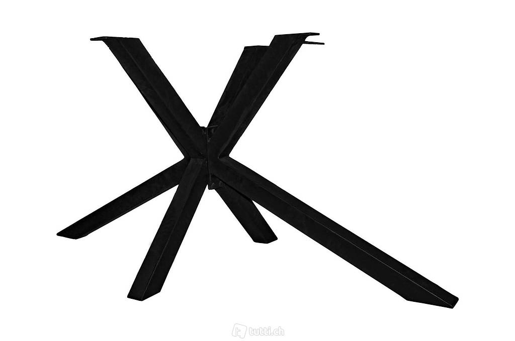  Tischfuss STERN Metall antikschwarz