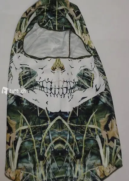 Totenkopf Sturmmaske Camouflage Strauch Maske Paintball