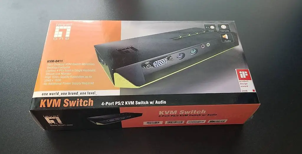 KVM Switch LevelOne 0411