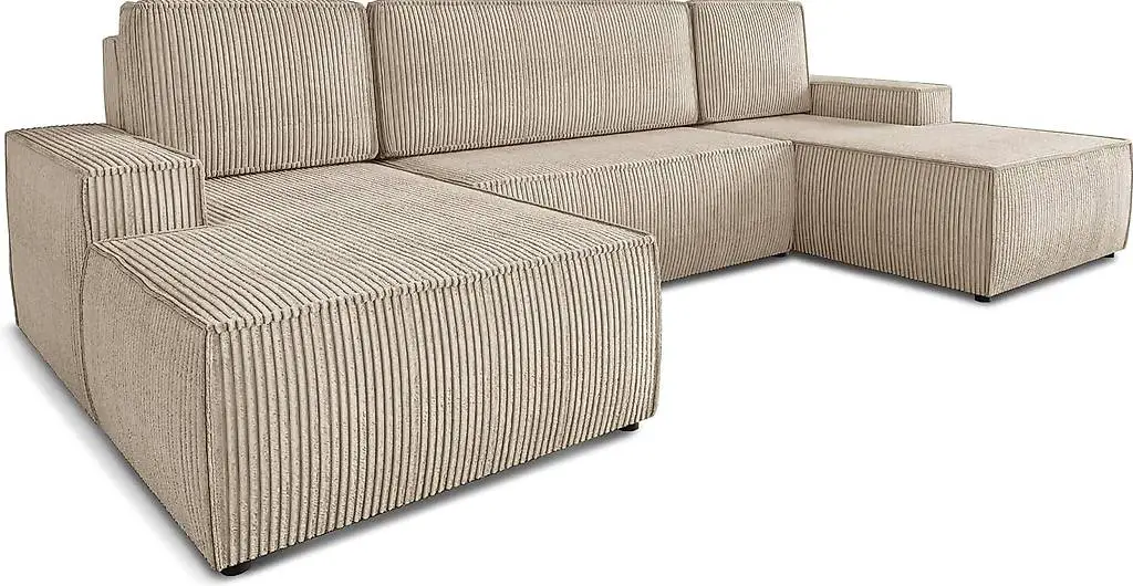 Wohnlandschaft mit Schlaffunktion Totti - U-Form Couch, Schl