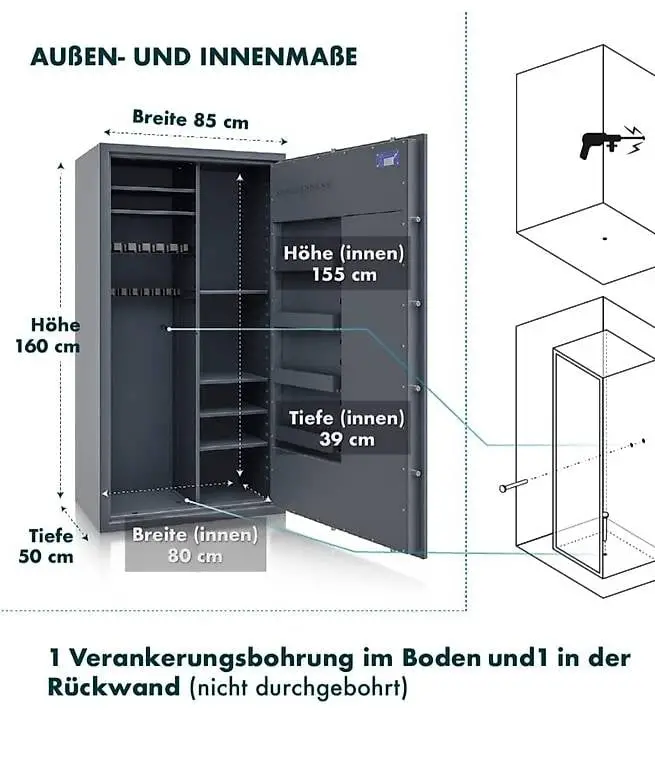 Platz für 14 Langwaffen