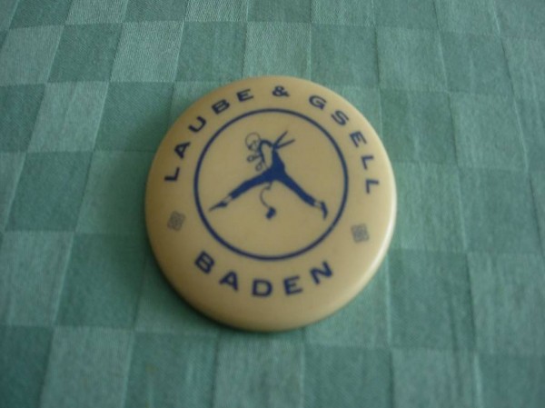  alter Handspiegel Souvenir LAUBE & GSELL BADEN