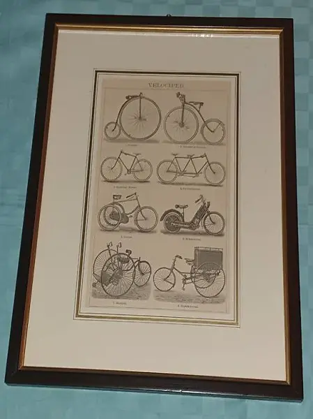  Bild Fahrrad gerahmt