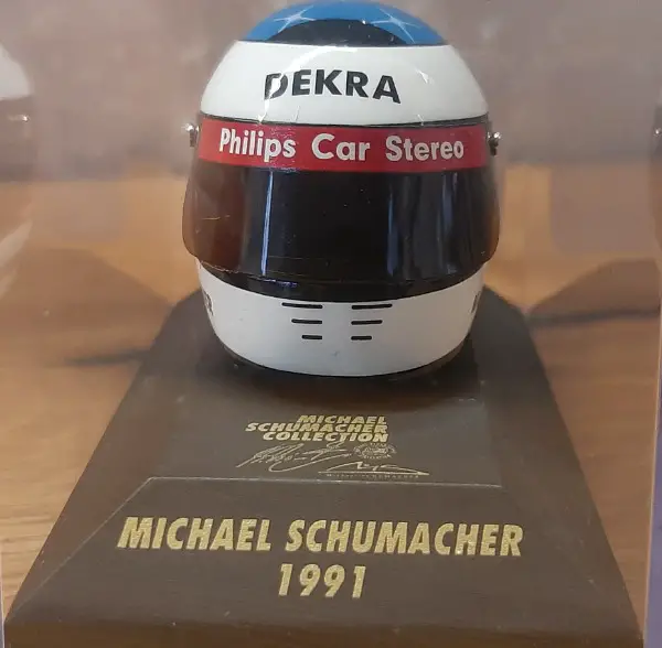 Michael Schumacher F1 Helm von 1991 Minichamps 1:8