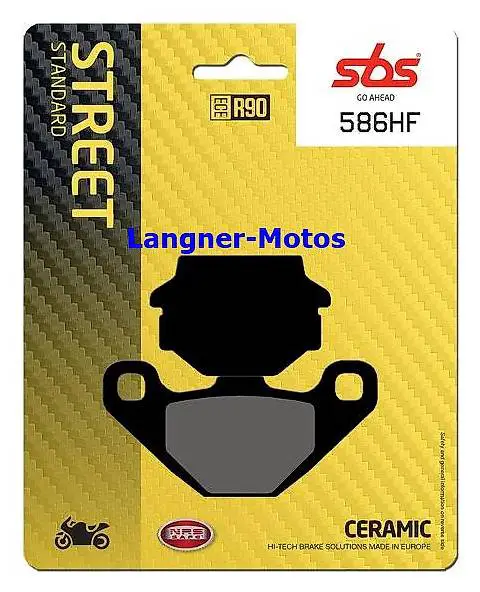bremsbelag sbs 586 hf ceramic kawasaki klr 650 1995-2004