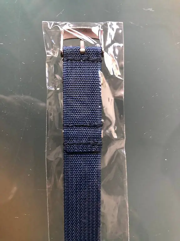 Neues Uhrenarmband Textil, blau