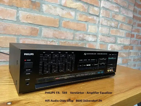 Philips Amplifier - Verstärker FA 569 and Equalizer and Katalog