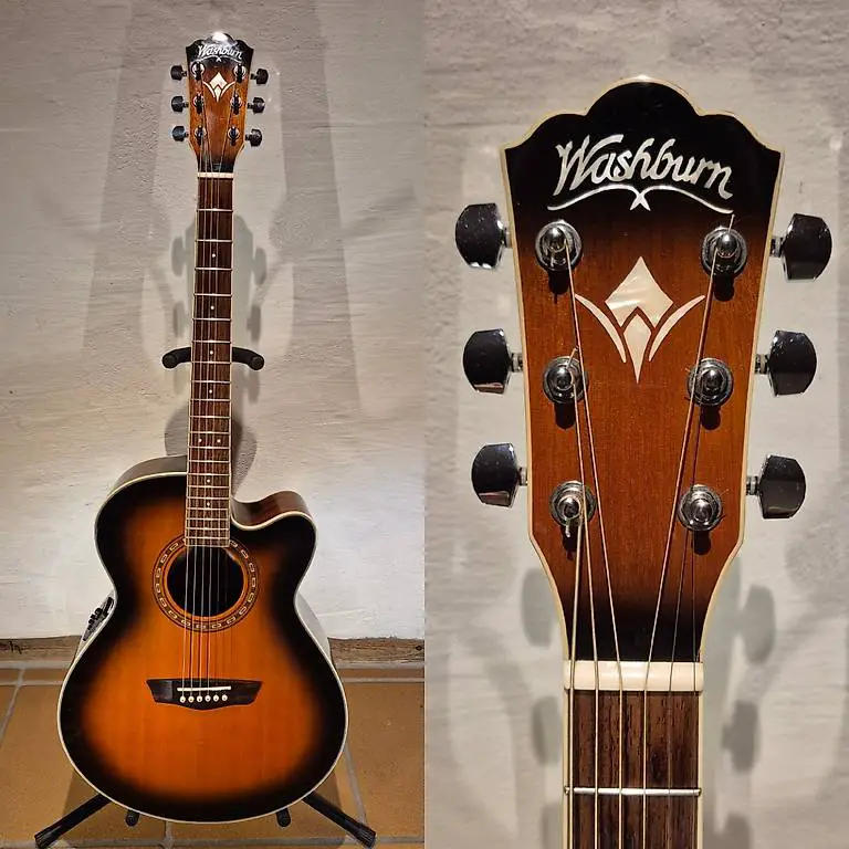 Western Gitarre Washburn WG10SCE ATB