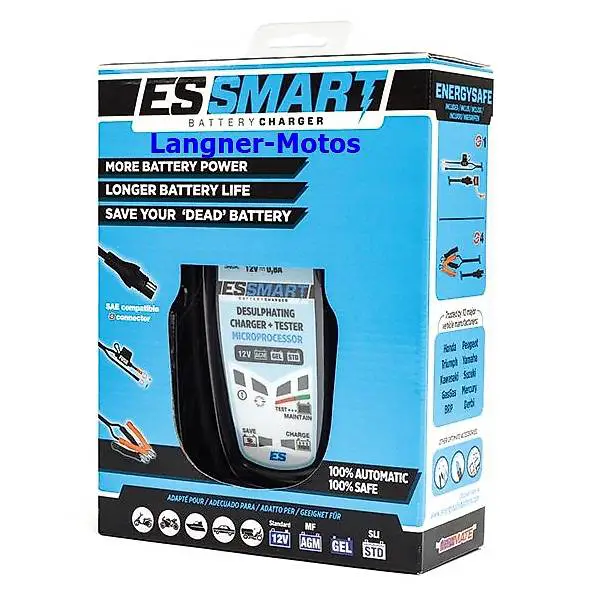 motorrad batterie ladegerät energysafe es-smart 12v 0,8a