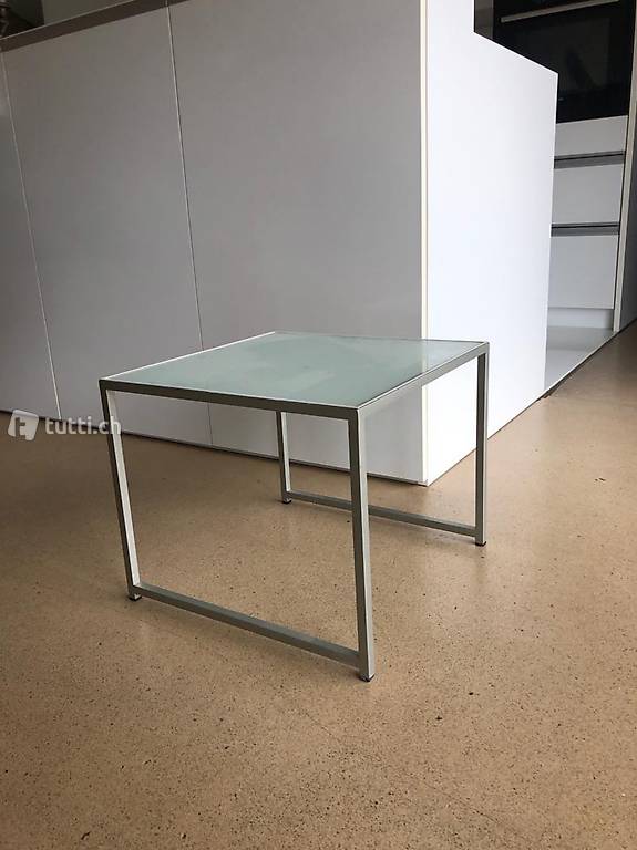 Beistelltisch, Designtisch Glas/Metall
