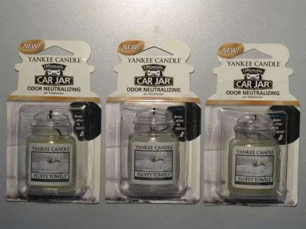 3 Yankee Candle Car Jar Ultimate - Fluffy Towels