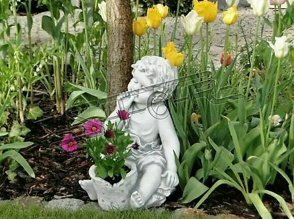Blumenkübel Pflanz Kübel Dekoration Figur Blumentöpfe Gefäss