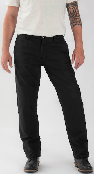  Rokker Motorradhose Chino Black Grösse 33/36