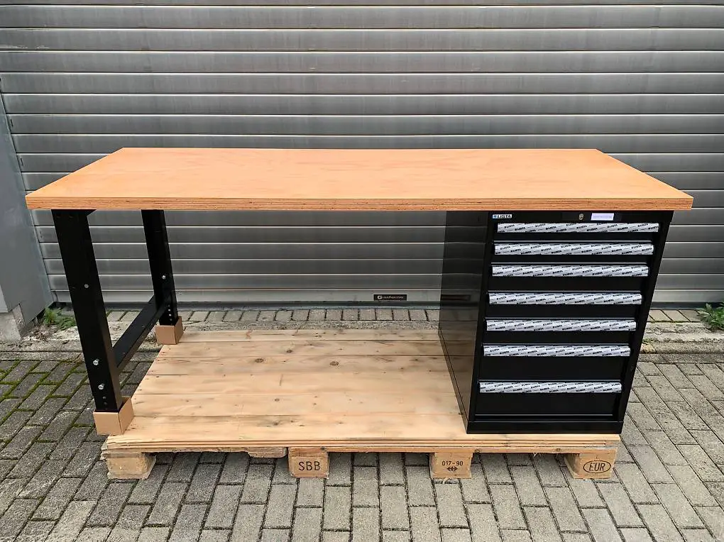 Lista Werkbank mit Schubladenstock 200 x 75 x 4 cm