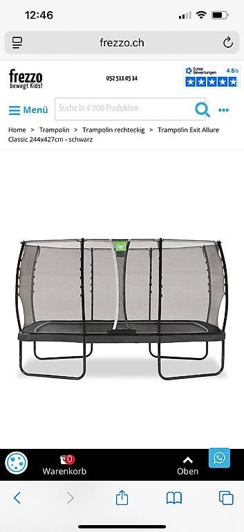 Trampolin gebraucht 3 jährig