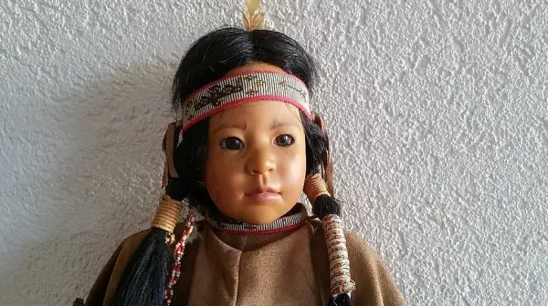 Künstlerpuppe "Chiish" von Karin Schmidt