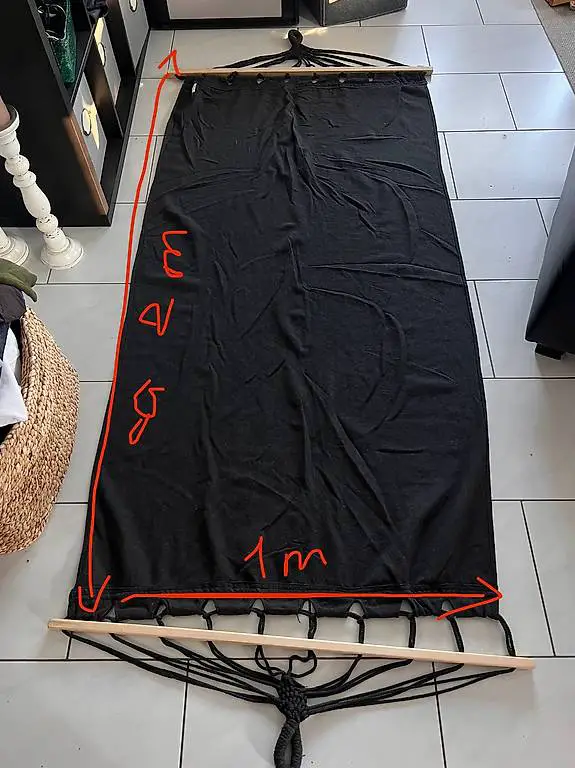 Hängematte Anthrazit ca 200x100