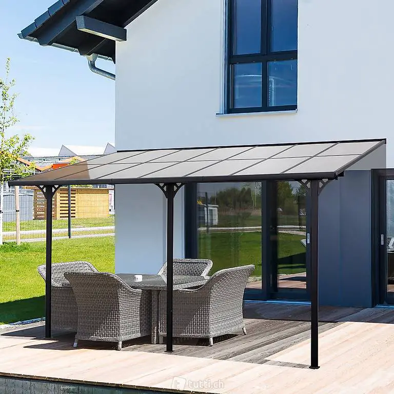  Pergola Pavillon 4 x 3 m Gartenpavillon Überdachung Zelt