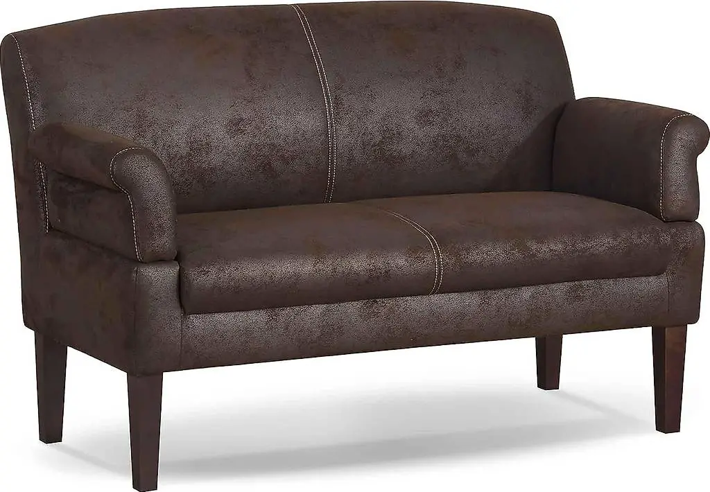 CAVADORE 2-Sitzer Sofa Malm mit Federkern für Küche, Esszimm