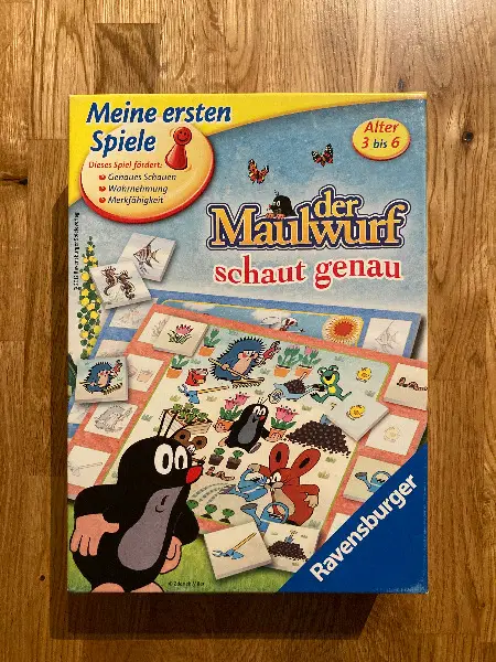 Gedächtnisspiel: Der Maulwurf schaut genau