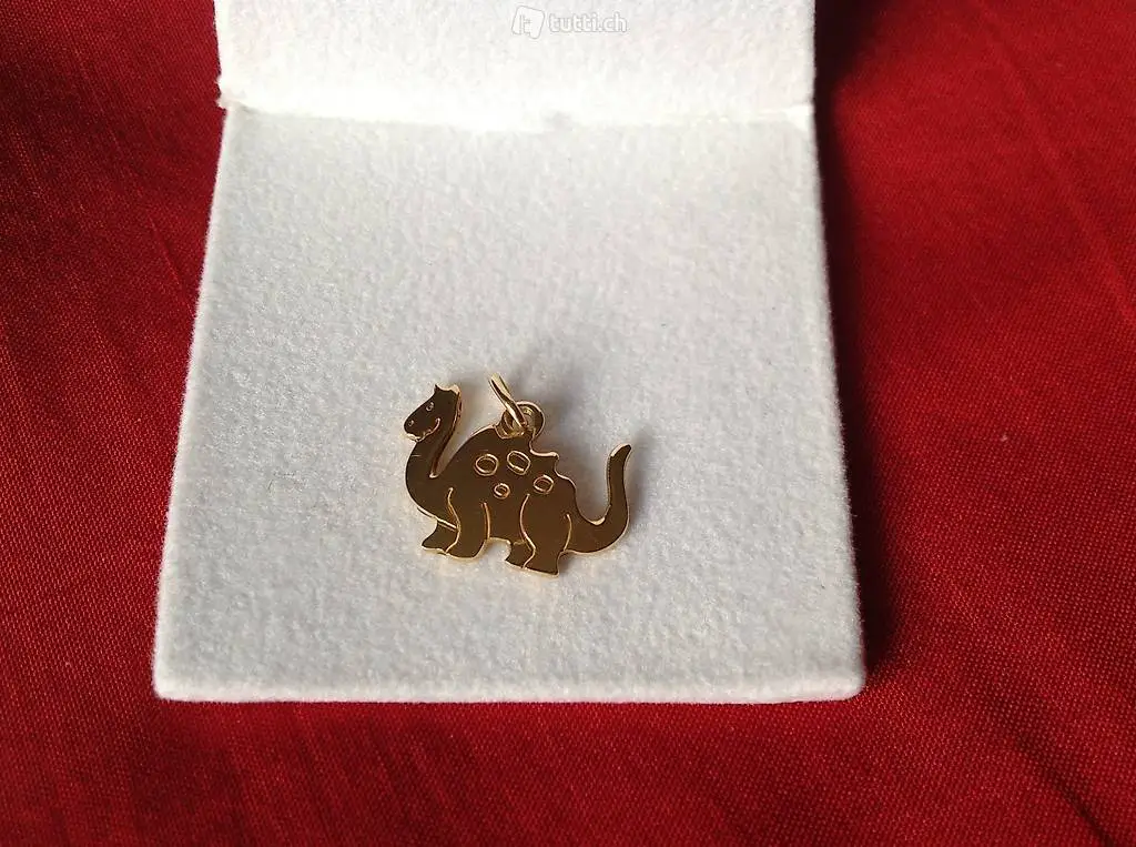 Kettenanhänger "Golddino" neu