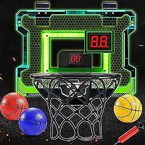 Mini-Basketballkorb mit LED-Anzeige, 5x29x40 cm