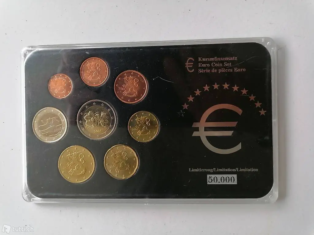Geschenkset EURO-Münzen komplett 8 Münzen