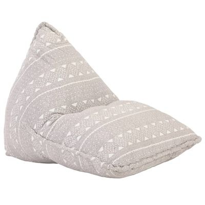  vidaXL Beanbag Hellbraun Stoff Patchwork