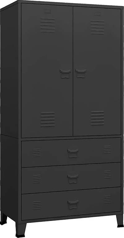 vidaXL Industrial Kleiderschrank Garderobenschrank Schlafzim