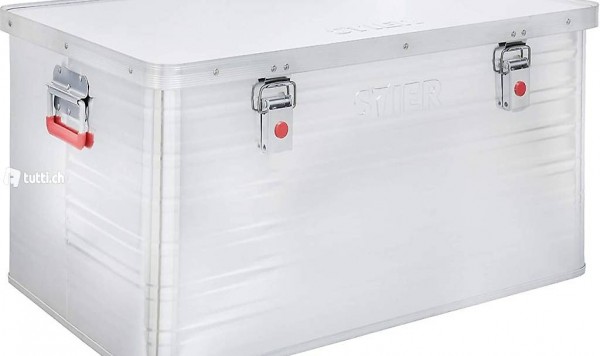  Alubox, Aluminiumbox 135L, Staub- und spritzwasserresistent
