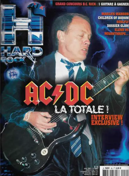 MAGAZINE AC/DC ON COVER : HARD ROCK N 90