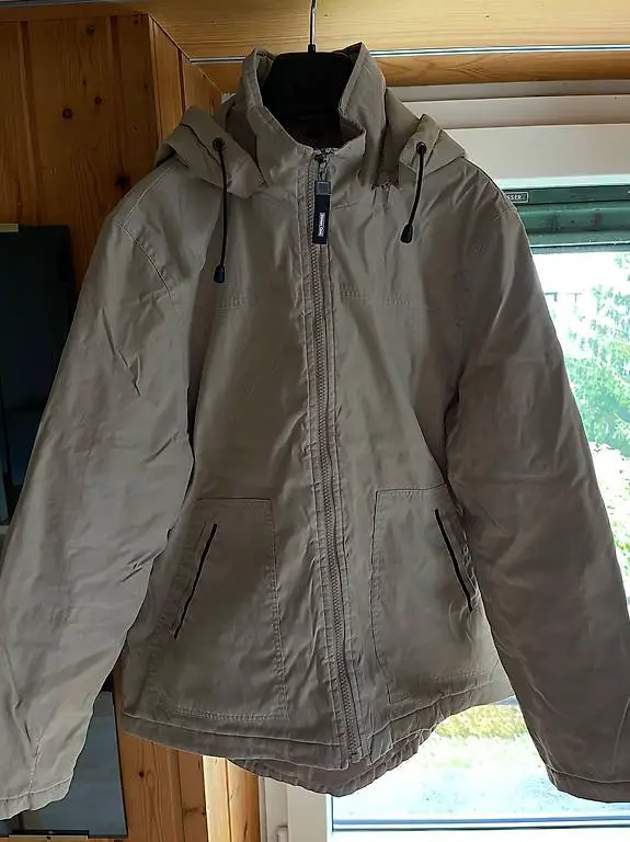 Street One Übergangsjacke mit Kapuze, Beige, Gr.38