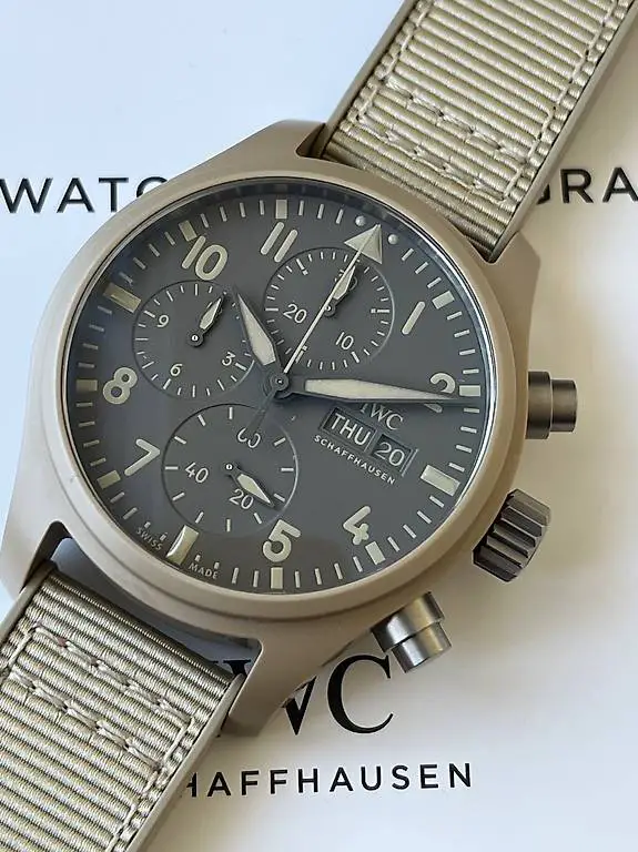IWC Flieger Chronograph Top Gun Mojave Desert Fullset