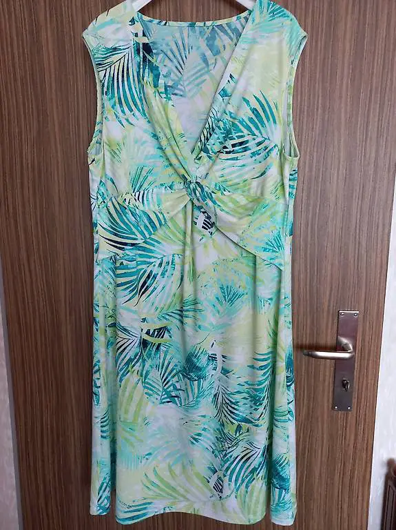 Exklusives Kleid in frischen Farben, stretch, Gr 42 - 44