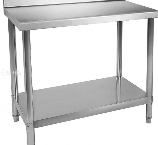  Arbeitstisch Edelstahl Küche Edelstahltisch 100 x 60 x 96cm