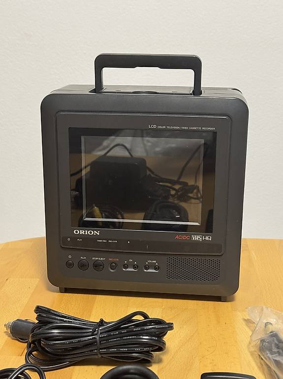 Vintage Orion LCD TV Video Cassette RecorderRaro