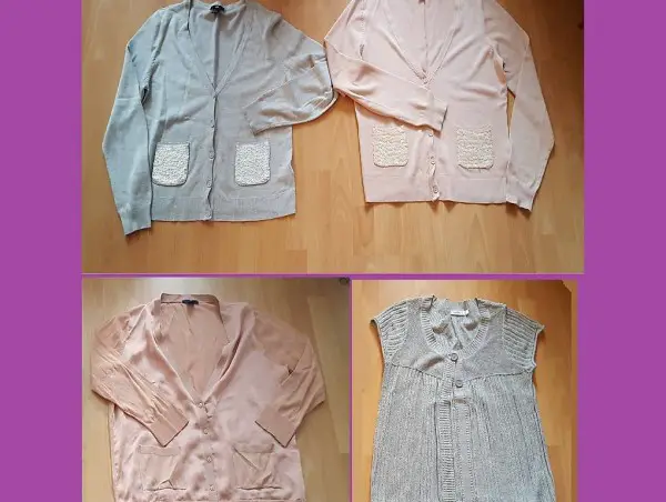 Jäggli grau / hellrose - Grösse L - Einzelverkauf