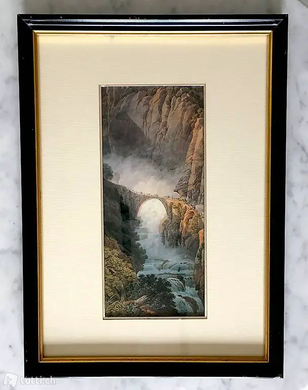 Die Teufelsbrücke St Gotthard - Peter Birmann